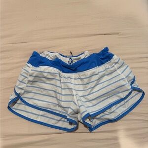 Lululemon Athletica Blue and White Athletic Shorts